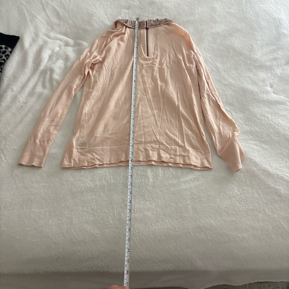 Halogen Light Pink Top with Crystal Accents
